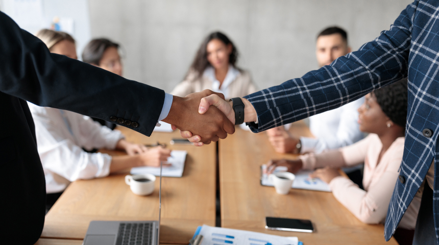 지속 증가하는 고객수를 의미하는 이미지